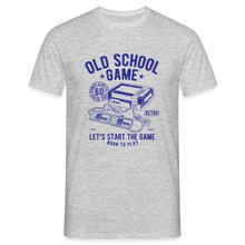 Załaduj obraz do przeglądarki galerii, Männer T-Shirt - OLD SCHOOL GAME RETRO - Grau meliert
