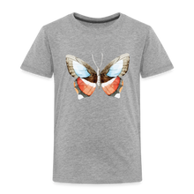 Load image into Gallery viewer, Kinder Premium T-Shirt mit Schmetterling - Grau meliert

