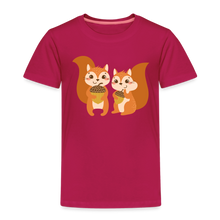 Load image into Gallery viewer, Kinder Premium T-Shirt - Eichhörnchen - dunkles Pink
