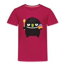 Load image into Gallery viewer, Kinder Premium T-Shirt - Kuchen Monster - dunkles Pink
