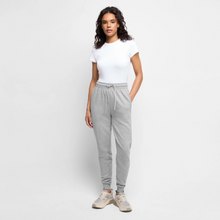 Afbeelding in Gallery-weergave laden, Frauen Premium Bio Jogginghose - Grau meliert
