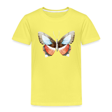 Load image into Gallery viewer, Kinder Premium T-Shirt mit Schmetterling - Gelb
