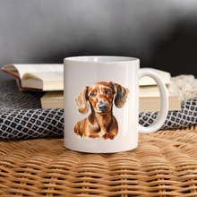 Carica l'immagine nel visualizzatore di Gallery, Tasse - Dackel mit braunem Fell - weiß
