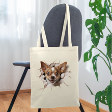 Carregar imagem no visualizador da galeria, Stoffbeutel mit Chihuahua - Natur
