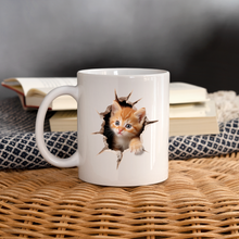 Charger l'image dans la galerie, Tasse mit Kätzchen - weiß
