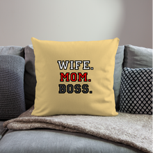 Charger l'image dans la galerie, Kissen - Wife. Mom. Boss. - Hellgelb
