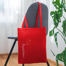 Afbeelding in Gallery-weergave laden, Jutebeutel Blume im Wind - Rot
