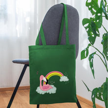 Lataa kuva Galleria-katseluun, Jutebeutel mit Flamingo und Regenbogen - Fichte
