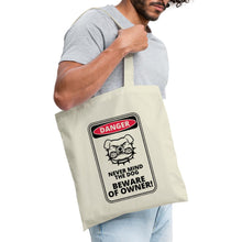 Indlæs billede til gallerivisning Jutebeutel mit Hund: Danger Never Mind the Dog Beware of Owner! - Natur
