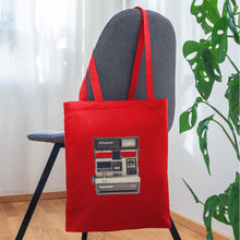 Carregar imagem no visualizador da galeria, Jutebeutel mit Vintage Kamera - Rot
