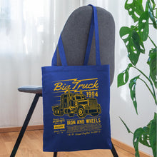 Załaduj obraz do przeglądarki galerii, Stoffbeutel Big Truck 1994 Iron and Wheels - Royalblau
