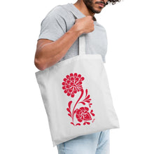 Carica l'immagine nel visualizzatore di Gallery, Stoffbeutel - Blume aus Japan - Weiß
