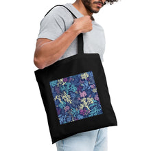 Lataa kuva Galleria-katseluun, Stoffbeutel - Design CORALS - Schwarz
