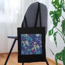 Lataa kuva Galleria-katseluun, Stoffbeutel - Design CORALS - Schwarz
