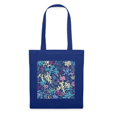Lataa kuva Galleria-katseluun, Stoffbeutel - Design CORALS - Royalblau
