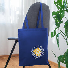 Indlæs billede til gallerivisning Stoffbeutel Gänseblümchen - Royalblau
