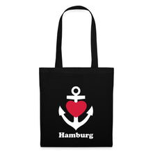 Indlæs billede til gallerivisning Stoffbeutel: Hamburg - Schwarz
