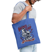 Load image into Gallery viewer, Stoffbeutel Vintage Classic Barber Shop - Hellblau
