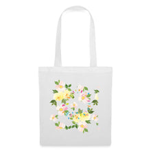 Lataa kuva Galleria-katseluun, Stoffbeutel mit Blumen - Weiß
