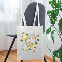 Lataa kuva Galleria-katseluun, Stoffbeutel mit Blumen - Weiß
