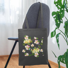 Lataa kuva Galleria-katseluun, Stoffbeutel mit Blumen - Graphite

