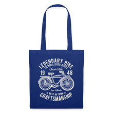 Załaduj obraz do przeglądarki galerii, Vintage Jutebeutel Legendary Bike - Royalblau
