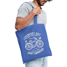 Załaduj obraz do przeglądarki galerii, Vintage Jutebeutel Legendary Bike - Hellblau
