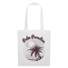 Lataa kuva Galleria-katseluun, Vintage Jutebeutel Palm Paradise - Weiß
