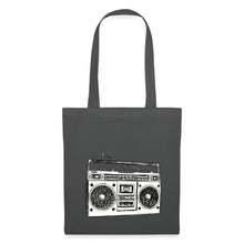 Lataa kuva Galleria-katseluun, Vintage Jutebeutel mit Kassetten-Rekorder - Graphite
