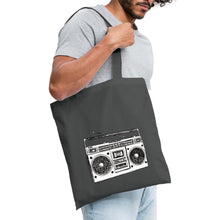Lataa kuva Galleria-katseluun, Vintage Jutebeutel mit Kassetten-Rekorder - Graphite

