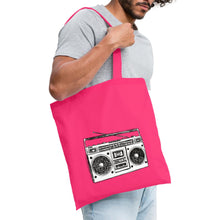 Lataa kuva Galleria-katseluun, Vintage Jutebeutel mit Kassetten-Rekorder - Azalea
