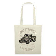 Afbeelding in Gallery-weergave laden, Vintage Stoffbeutel Built Stronger Last Longer - Natur
