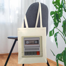 Indlæs billede til gallerivisning Vintage Stoffbeutel Kassetten-Rekorder - Natur
