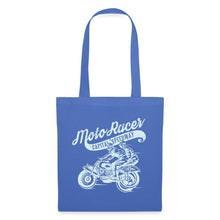 Lataa kuva Galleria-katseluun, Vintage Stoffbeutel Moto Racer - Hellblau
