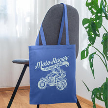 Lataa kuva Galleria-katseluun, Vintage Stoffbeutel Moto Racer - Hellblau
