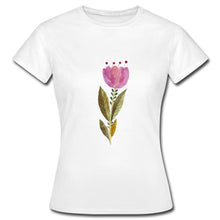 Afbeelding in Gallery-weergave laden, Frauen T-Shirt - Blume - Weiß
