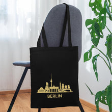 Indlæs billede til gallerivisning Jutebeutel Berlin - Schwarz
