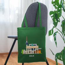 Ladda upp bild till gallerivisning, Jutebeutel Berlin mit Fernsehturm und Brandenburger Tor - Fichte
