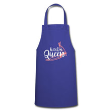 Carica l'immagine nel visualizzatore di Gallery, Kochschürze für Damen - Kitchen Queen - Royalblau
