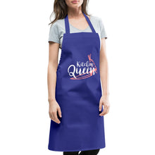 Carica l'immagine nel visualizzatore di Gallery, Kochschürze für Damen - Kitchen Queen - Royalblau
