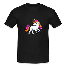 Carica l'immagine nel visualizzatore di Gallery, Männer T-Shirt - Unicorn - Schwarz

