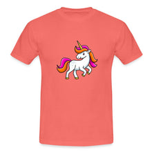 Carica l'immagine nel visualizzatore di Gallery, Männer T-Shirt - Unicorn - Koralle
