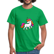 Carica l'immagine nel visualizzatore di Gallery, Männer T-Shirt - Unicorn - Kelly Green
