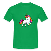 Carica l'immagine nel visualizzatore di Gallery, Männer T-Shirt - Unicorn - Kelly Green

