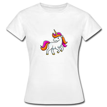Indlæs billede til gallerivisning Frauen T-Shirt - Unicorn - Weiß
