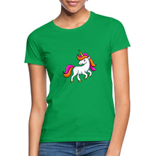 Indlæs billede til gallerivisning Frauen T-Shirt - Unicorn - Kelly Green

