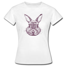 Ladda upp bild till gallerivisning, Frauen T-Shirt mit Hase - Weiß
