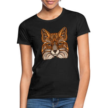 Załaduj obraz do przeglądarki galerii, Frauen T-Shirt - Fuchs - Schwarz
