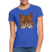 Załaduj obraz do przeglądarki galerii, Frauen T-Shirt - Fuchs - Royalblau
