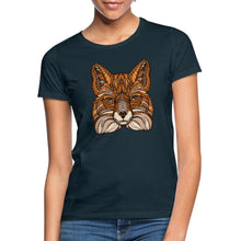 Załaduj obraz do przeglądarki galerii, Frauen T-Shirt - Fuchs - Navy
